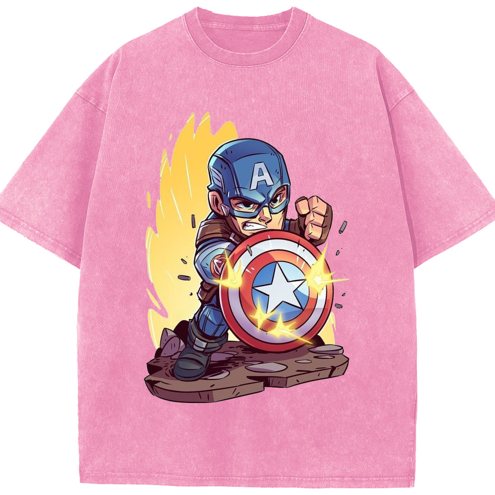 （画像用） アベンジャーズ The Avengers 綿100% ヴィンテージ風 半袖Tシャツ（フロントプリント）